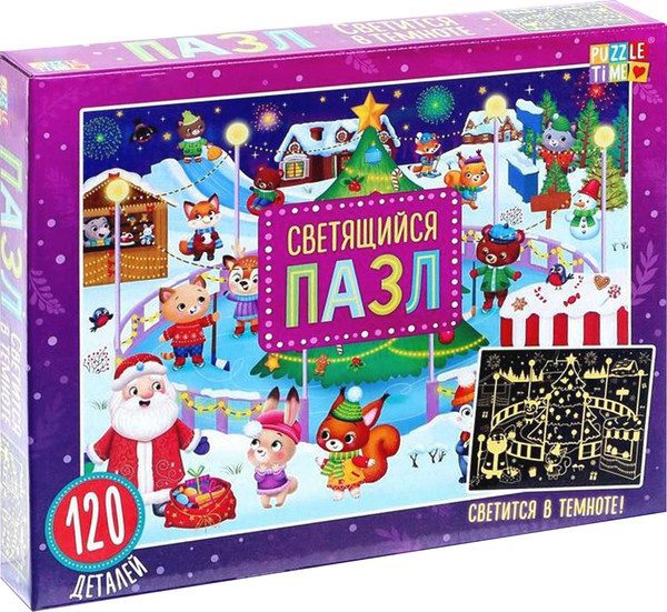 Изображение товара Пазл Puzzle Time Новогодняя ярмарка / 6771895 (120эл)