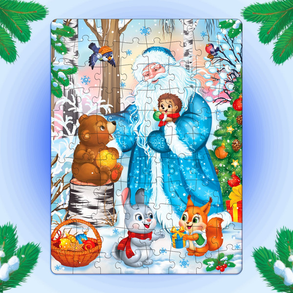 Изображение товара Пазл Puzzle Time Новогоднее чудо / 9546296 (88эл)