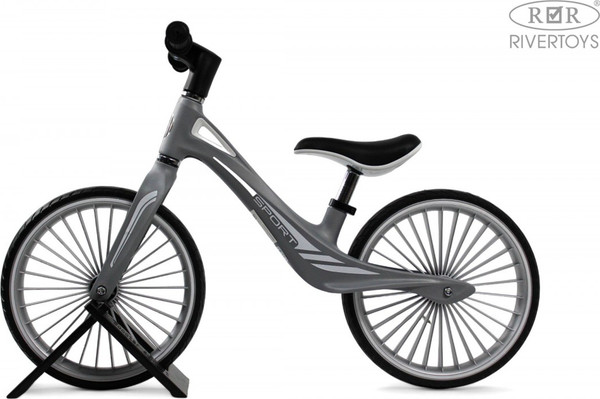 Изображение товара Беговел RiverToys HB-007-14 (серый)