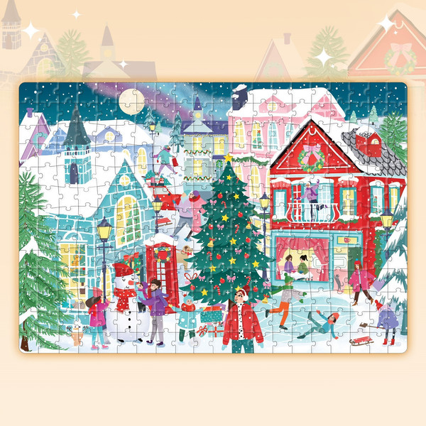 Изображение товара Пазл Puzzle Time Новогодняя ночь в городе / 7697790 (260эл)