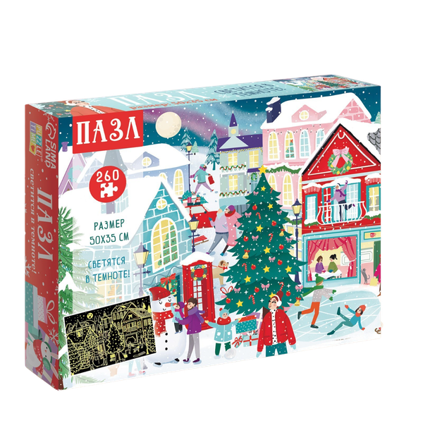 Изображение товара Пазл Puzzle Time Новогодняя ночь в городе / 7697790 (260эл)