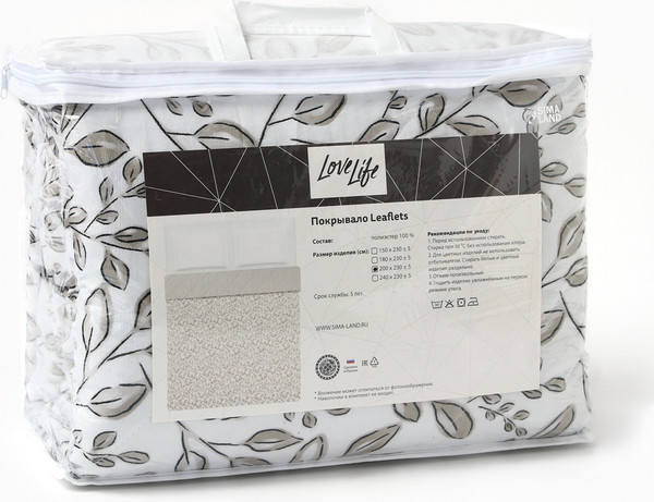 Изображение товара Покрывало Love Life Leaflets Евро макси / 10624005