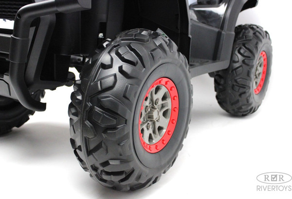 Изображение товара Детский квадроцикл RiverToys H999HH (черный)