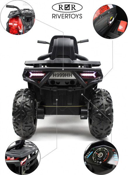 Изображение товара Детский квадроцикл RiverToys H999HH (красный Spider)