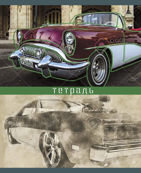 Изображение товара Тетрадь Listoff Ретро авто / ТК968387