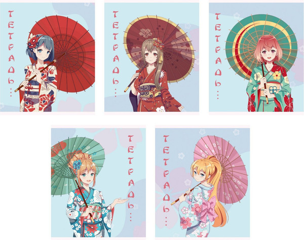 Изображение товара Тетрадь Listoff Девушка с зонтиком / ТБ968701