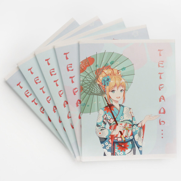 Изображение товара Тетрадь Listoff Девушка с зонтиком / ТБ968701