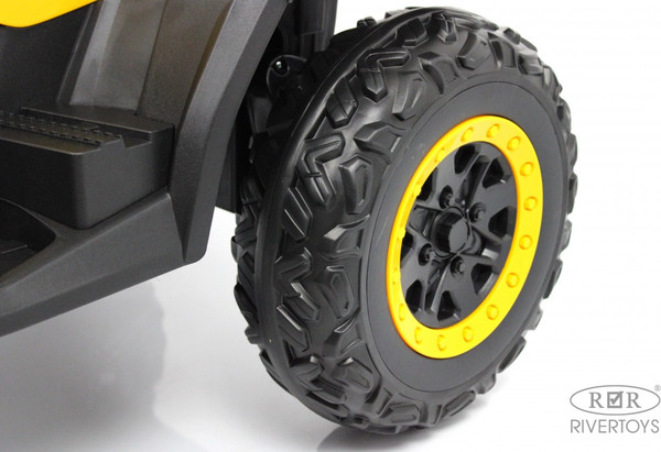 Изображение товара Детский квадроцикл RiverToys T001TT 4WD (желтый)