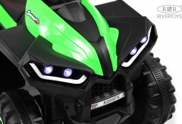 Изображение товара Детский квадроцикл RiverToys K004PX (зеленый)