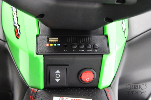 Изображение товара Детский квадроцикл RiverToys K004PX (зеленый)