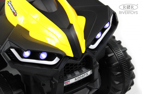 Изображение товара Детский квадроцикл RiverToys K004PX (желтый)