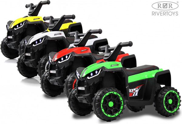 Изображение товара Детский квадроцикл RiverToys K004PX (белый)