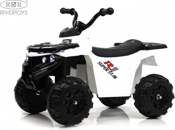 Изображение товара Детский квадроцикл RiverToys L222LL (белый)