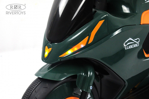Изображение товара Детский мотоцикл RiverToys G004GG (зеленый)