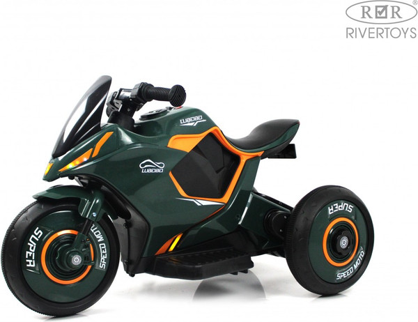 Изображение товара Детский мотоцикл RiverToys G004GG (зеленый)