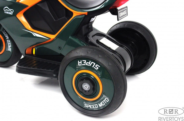 Изображение товара Детский мотоцикл RiverToys G004GG (зеленый)