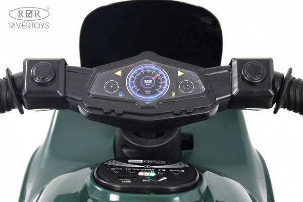Изображение товара Детский мотоцикл RiverToys G004GG (зеленый)