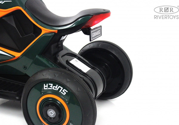 Изображение товара Детский мотоцикл RiverToys G004GG (зеленый)