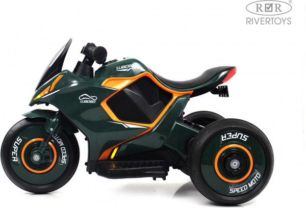 Изображение товара Детский мотоцикл RiverToys G004GG (зеленый)