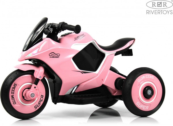 Изображение товара Детский мотоцикл RiverToys G004GG (розовый)