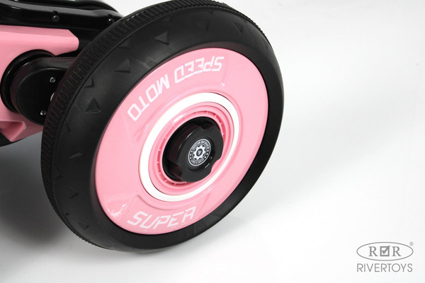 Изображение товара Детский мотоцикл RiverToys G004GG (розовый)