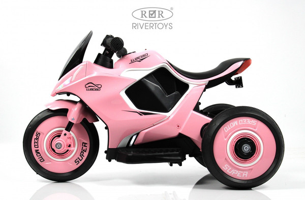 Изображение товара Детский мотоцикл RiverToys G004GG (розовый)