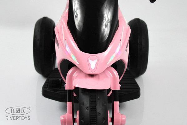 Изображение товара Детский мотоцикл RiverToys G004GG (розовый)