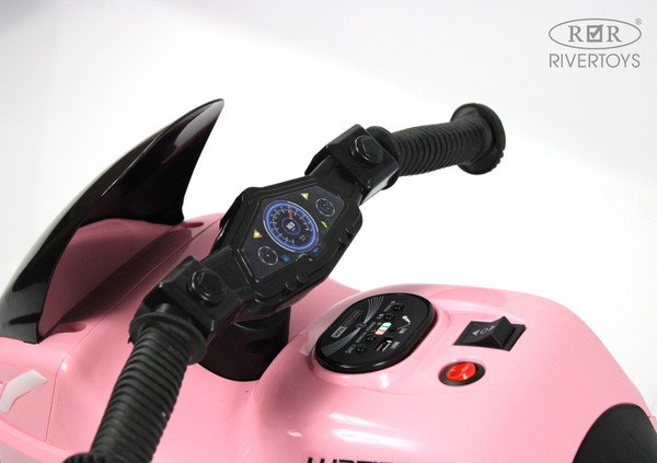 Изображение товара Детский мотоцикл RiverToys G004GG (розовый)