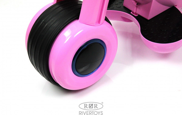 Изображение товара Детский мотоцикл RiverToys HL300 (розовый)