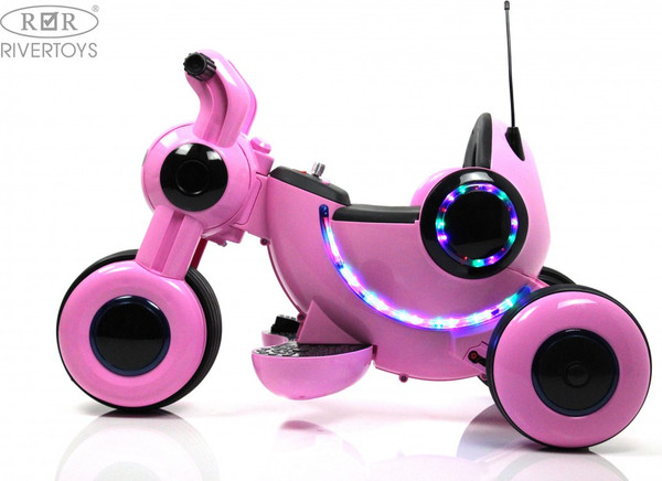 Изображение товара Детский мотоцикл RiverToys HL300 (розовый)