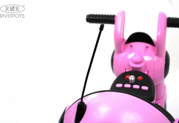 Изображение товара Детский мотоцикл RiverToys HL300 (розовый)