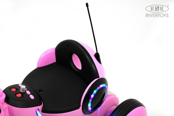 Изображение товара Детский мотоцикл RiverToys HL300 (розовый)