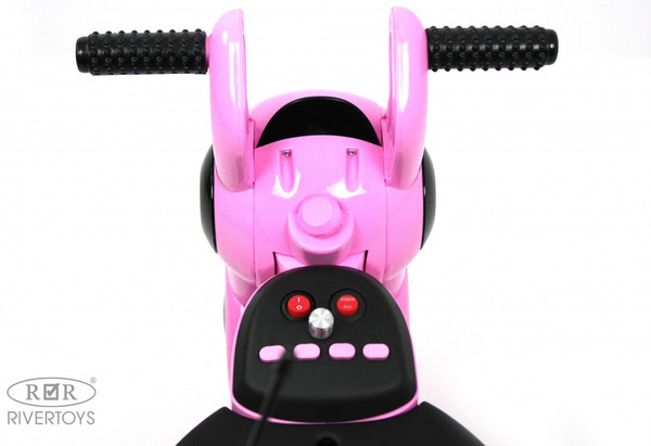 Изображение товара Детский мотоцикл RiverToys HL300 (розовый)