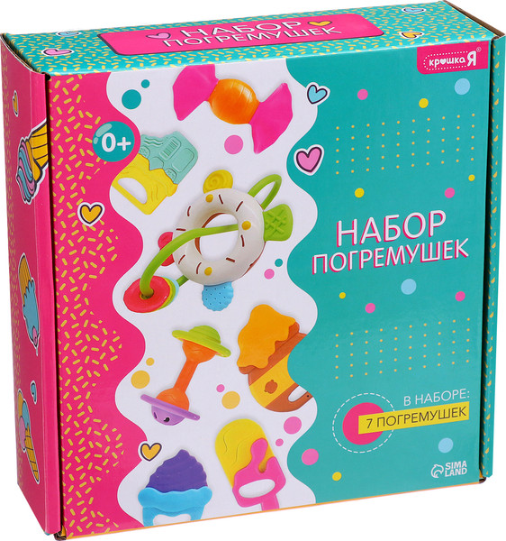 Изображение товара Набор погремушек Крошка Я Сладости / 10517289 (7шт)
