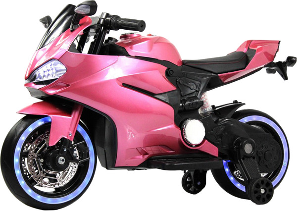 Изображение товара Детский мотоцикл RiverToys X003XX (розовый глянец)