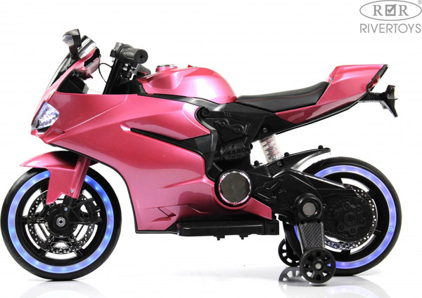 Изображение товара Детский мотоцикл RiverToys X003XX (розовый глянец)