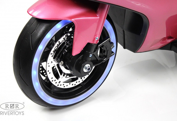 Изображение товара Детский мотоцикл RiverToys X003XX (розовый глянец)