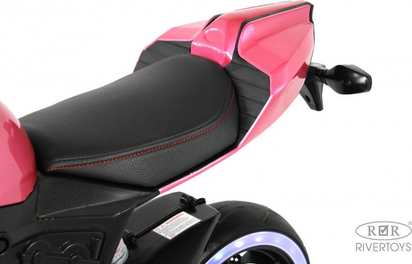 Изображение товара Детский мотоцикл RiverToys X003XX (розовый глянец)