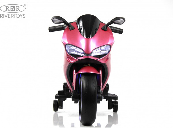 Изображение товара Детский мотоцикл RiverToys X003XX (розовый глянец)