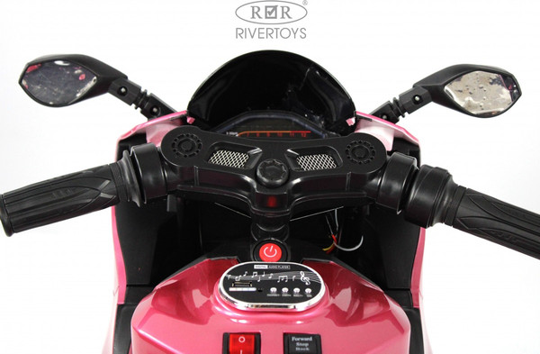 Изображение товара Детский мотоцикл RiverToys X003XX (розовый глянец)