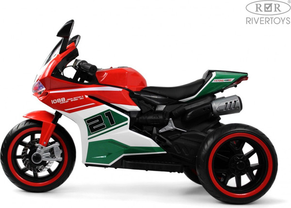 Изображение товара Детский мотоцикл RiverToys C005MC (красный)