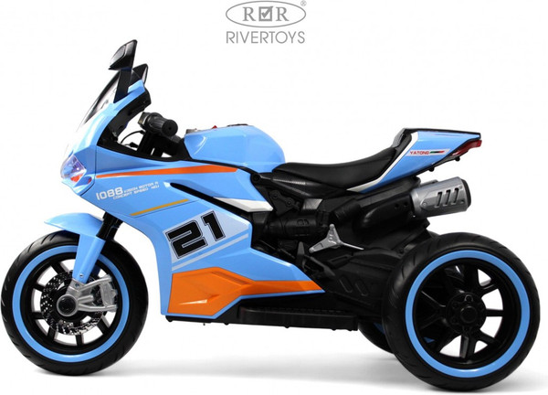 Изображение товара Детский мотоцикл RiverToys C005MC (синий)