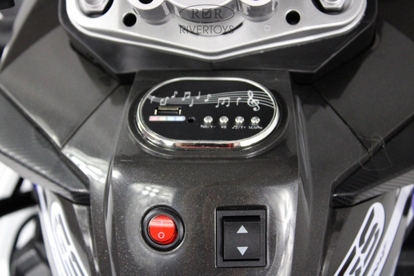 Изображение товара Детский мотоцикл RiverToys М009БХ (серый)