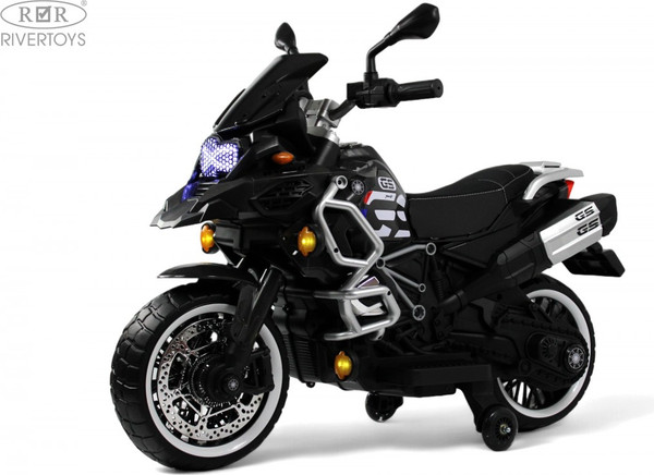 Изображение товара Детский мотоцикл RiverToys М009БХ (серый)