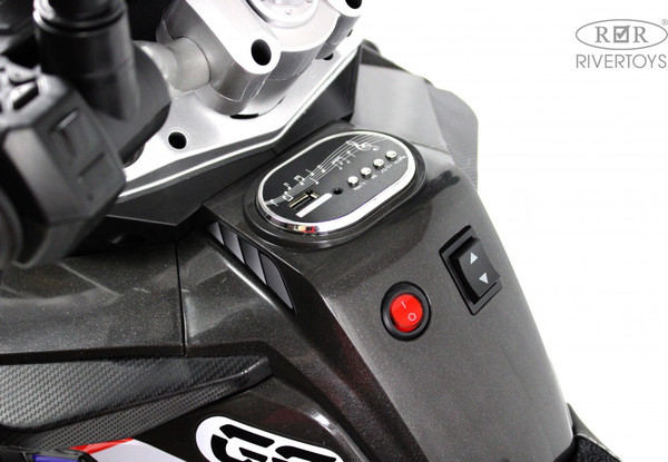 Изображение товара Детский мотоцикл RiverToys М009БХ (серый)