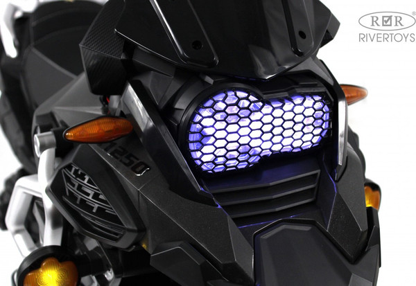 Изображение товара Детский мотоцикл RiverToys М009БХ (серый)