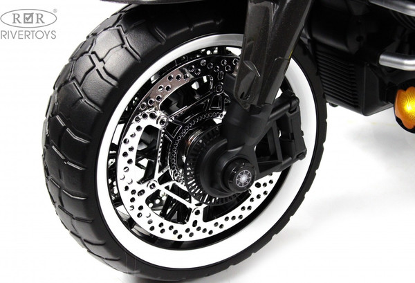 Изображение товара Детский мотоцикл RiverToys М009БХ (серый)