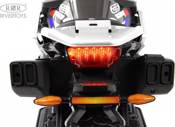 Изображение товара Детский мотоцикл RiverToys М009БХ (серый)