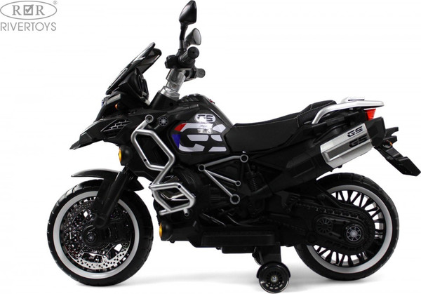 Изображение товара Детский мотоцикл RiverToys М009БХ (серый)