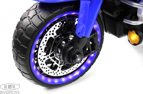Изображение товара Детский мотоцикл RiverToys М009БХ (синий)